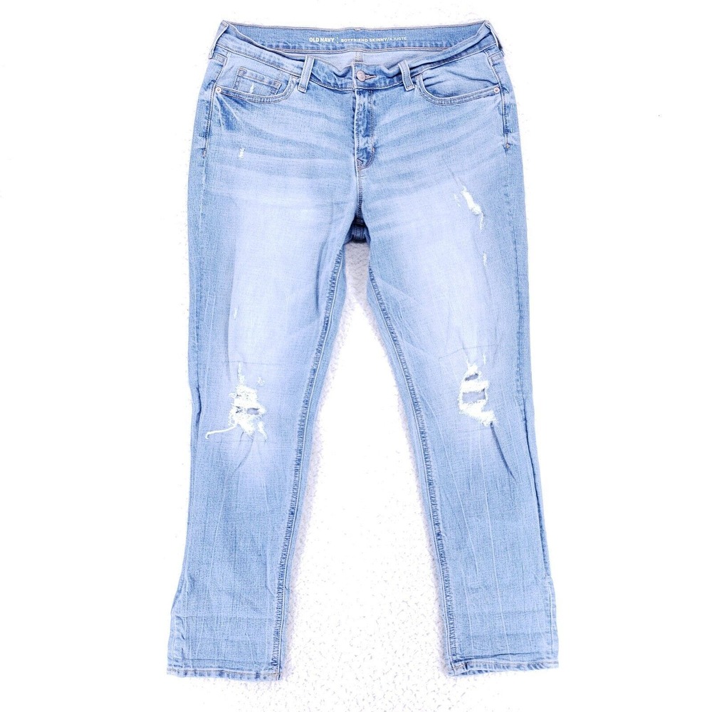 Old Navy Jeans Denim Cotton Womens SZ 8 Blue Straight Stretch VTG Mid Rise Slim